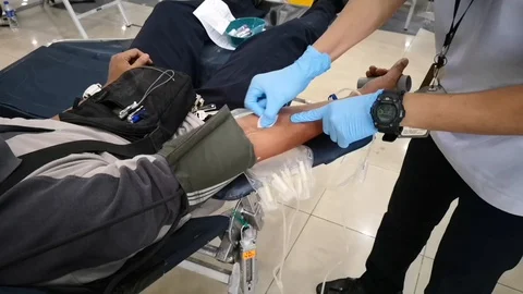 People are donating blood Stock Footage 104506830