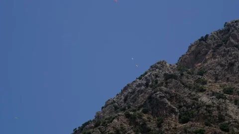 People are paragliding in turkey Stock Footage 246718705
