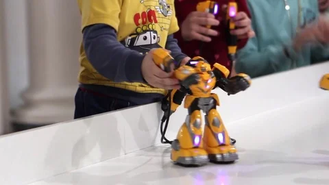  People are playing robots Stock-Footage 77829004