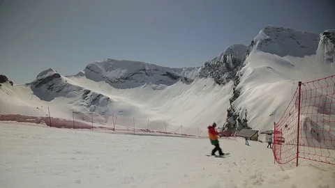 People are riding in the mountains Stock Footage 74413683