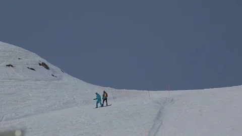 People are riding in the mountains, funicular close-up Stock Footage 73353705