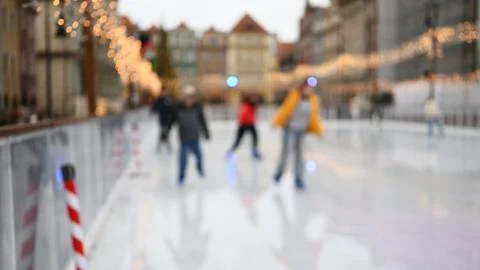 People Are Skating Stock Photos