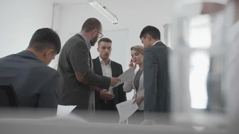 People argue at the office. Stock Footage 116623185