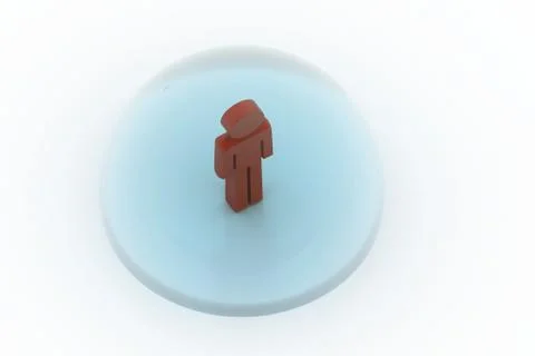 People around the bubble man Free Stock Illustration