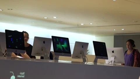People of Asian appearance at the computer. Stock Footage 112320579