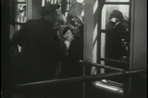 People attempting to exit sinking ship Stock-Footage 11356023