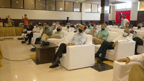 People attending a summit. Stock Footage 172185691