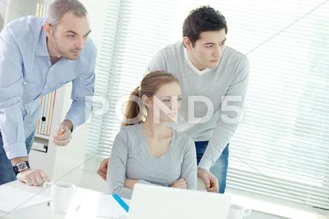 People at attention Stock Photos