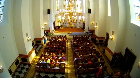 The people in the audience watching the performance  time lapse Stock Footage 45470667
