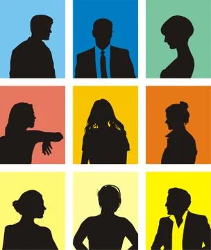 People Avatars Stock Illustration