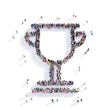 People award shape 3d Stock Illustration
