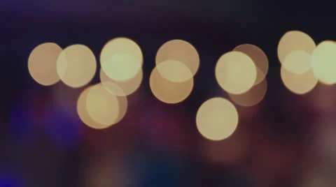 People in Background With Candles, Bokeh Stock Footage 24807299