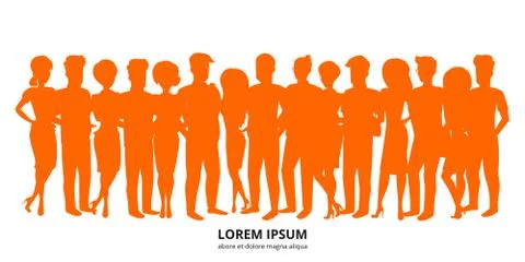 People background Stock Illustration