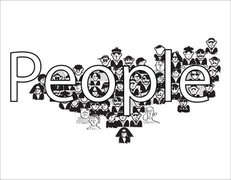 People Background Illustrazione stock