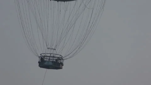 People on the balloon Stock Footage 91068075