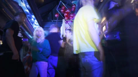 People at bar timelapse Stock Footage 1340472