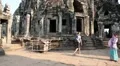 People at Bayon - Khmer temple complex at Angkor Thom, Siem Reap, Cambodia HD Footage