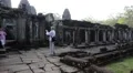People at Bayon - Khmer temple complex at Angkor Thom, Siem Reap, Cambodia HD Footage