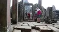 People at Bayon - Khmer temple complex at Angkor Thom, Siem Reap, Cambodia HD Footage
