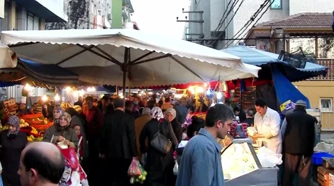 People bazaar 04 Stock Footage 917423