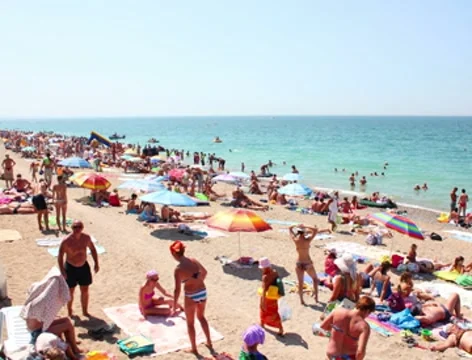 People on the beach 4k Stock Footage 8547845