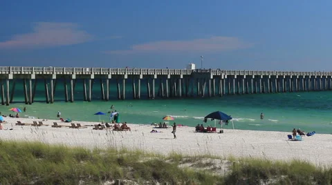 People On The Beach - Editorial Stock Footage 53791894