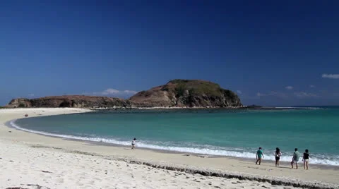 People at the beach Stock Footage 26871672