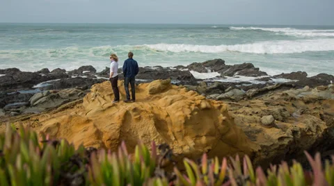 People at the beach Stock Footage 34515193