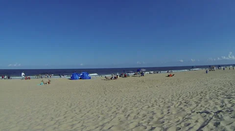 People at Beach Stock Footage 37695447