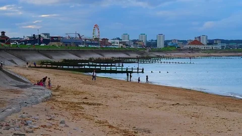 People on the beach Stock Footage 82661915