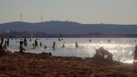 People In The Beach Stock Footage 113713284