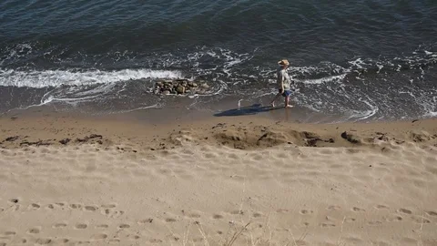 People on the beach Stock Footage 115125229