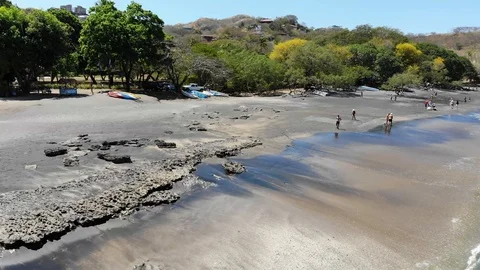 People on the beach Stock Footage 127122050
