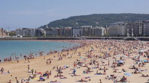People in the Beach Stock Footage 162485816