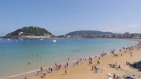 People in the Beach Stock Footage 162485969