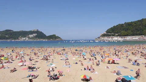 People in the Beach Stock Footage 163185175
