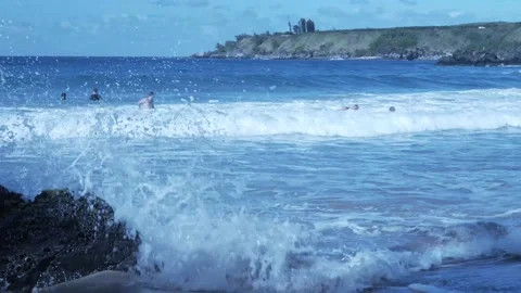 People at the Beach Stock Footage 234041235