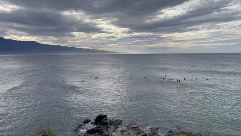 People at the beach landscape Stock Footage 236266239