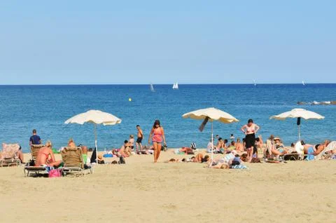 People on the beach Foto stock
