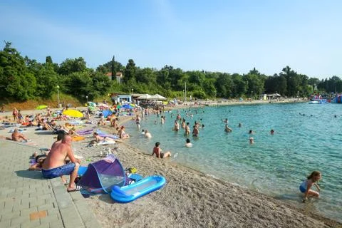 People on beach Stock Photos