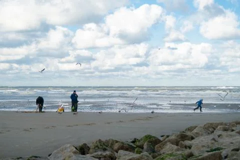 People on the beach Stock Photos