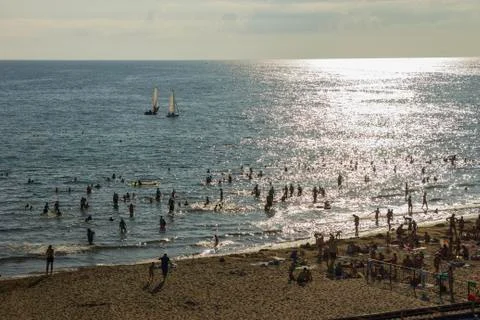 People on the Beach Foto stock