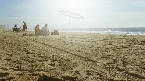 People at the beach Stock Photos