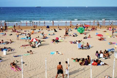 People on the beach Stock Photos
