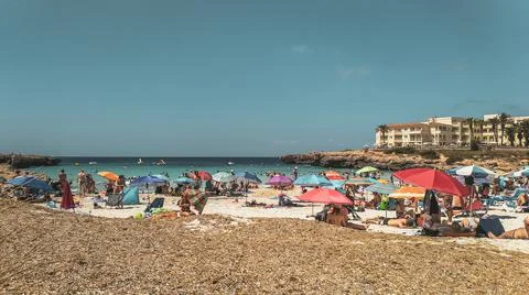 People on the beach. Stock Photos