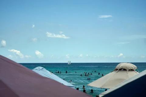 People on the beach Stock Photos