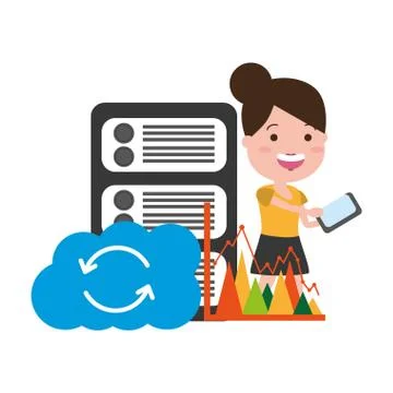 People big data Illustrazione stock