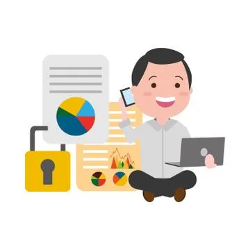 People big data Stockillustratie