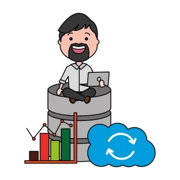 People big data 스톡 일러스트
