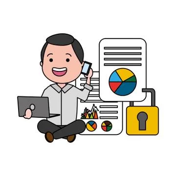People big data Stockillustratie